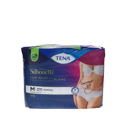 TENA Silhouette Normaal wit - Lage Taille - Medium, 10 stuks