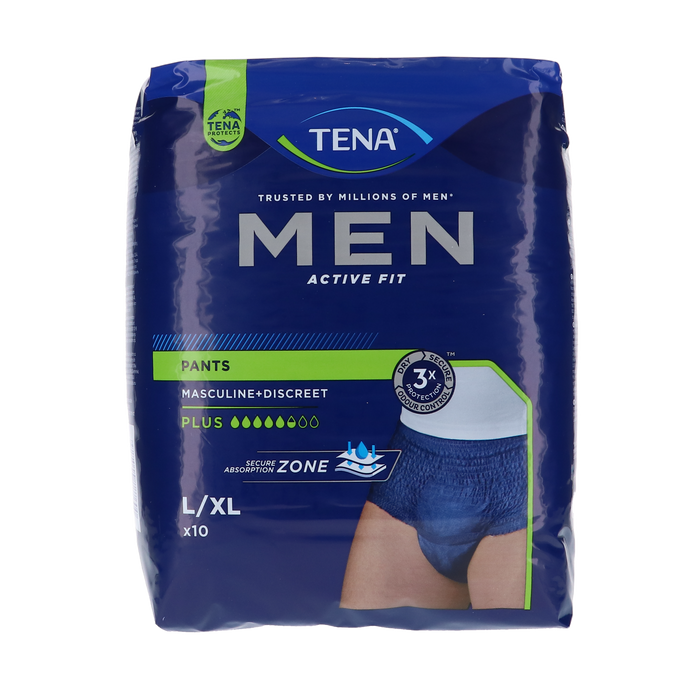 TENA Men Active Fit Pants Plus, L/XL, 10 stuks