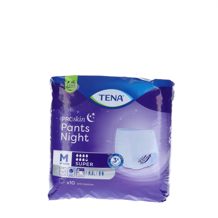 TENA Proskin Pants Night Super, Medium, 10 stuks