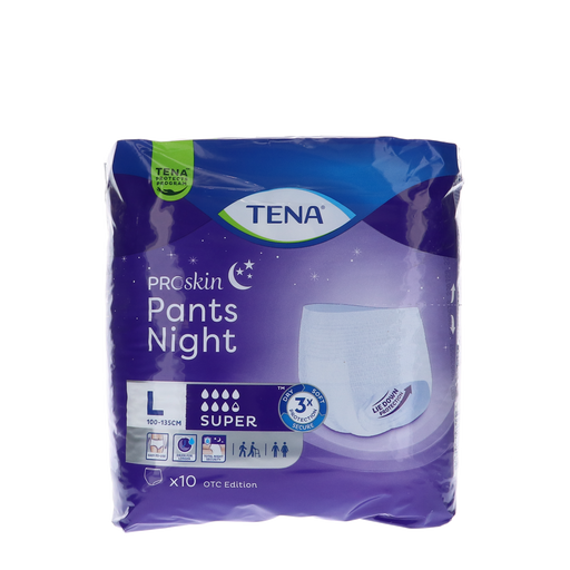 TENA Proskin Pants Night Super, Large, 10 stuks