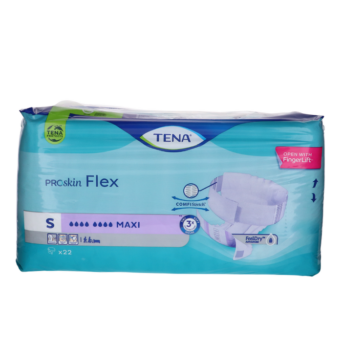 Afbeelding van Tena Flex Maxi Maat S, 22 stuks verpakking.