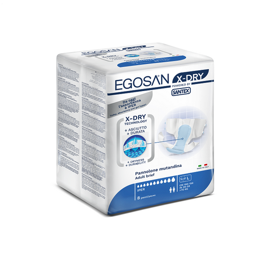 EGOSAN Slip X-Dry, Large, 8 stuks