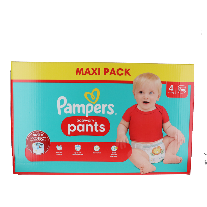 Pampers Baby Dry Pants Maat 4 - 90 Luiers in verpakking