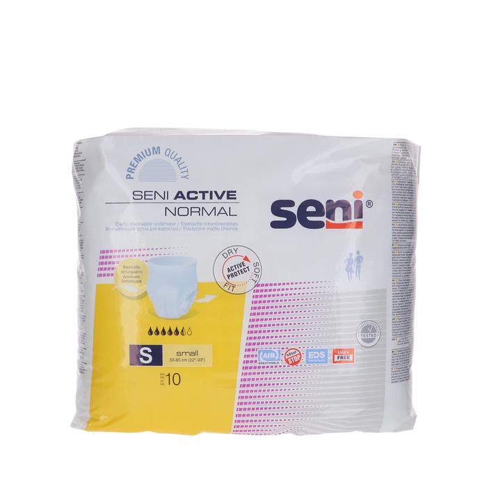 Seni Active Normal Small, 10 stuks elastische incontinentiebroekjes