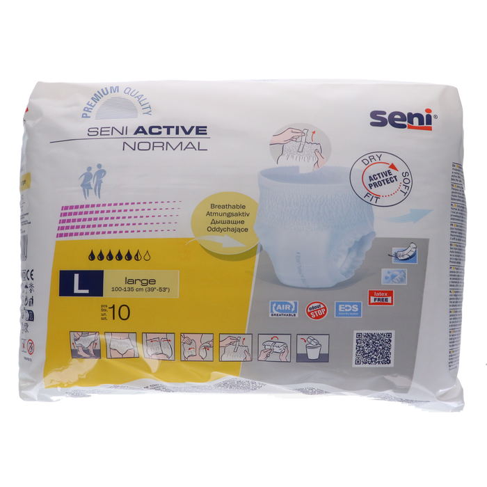 Seni Active Normal Large incontinentiebroekjes, 10 stuks verpakking